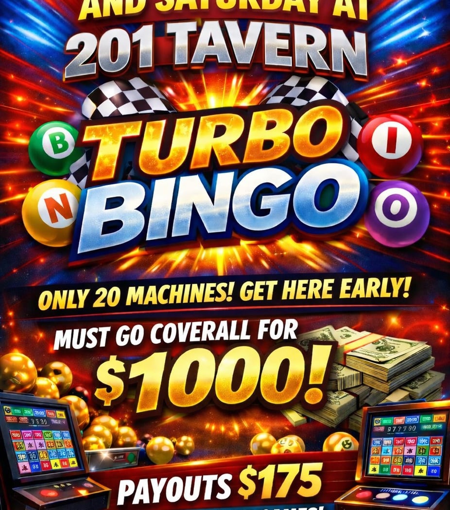 Wednesday Bar Bingo 1